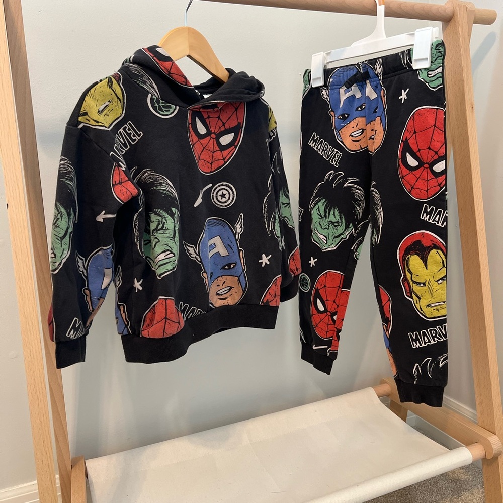 H&M marvel hoodie and joggers